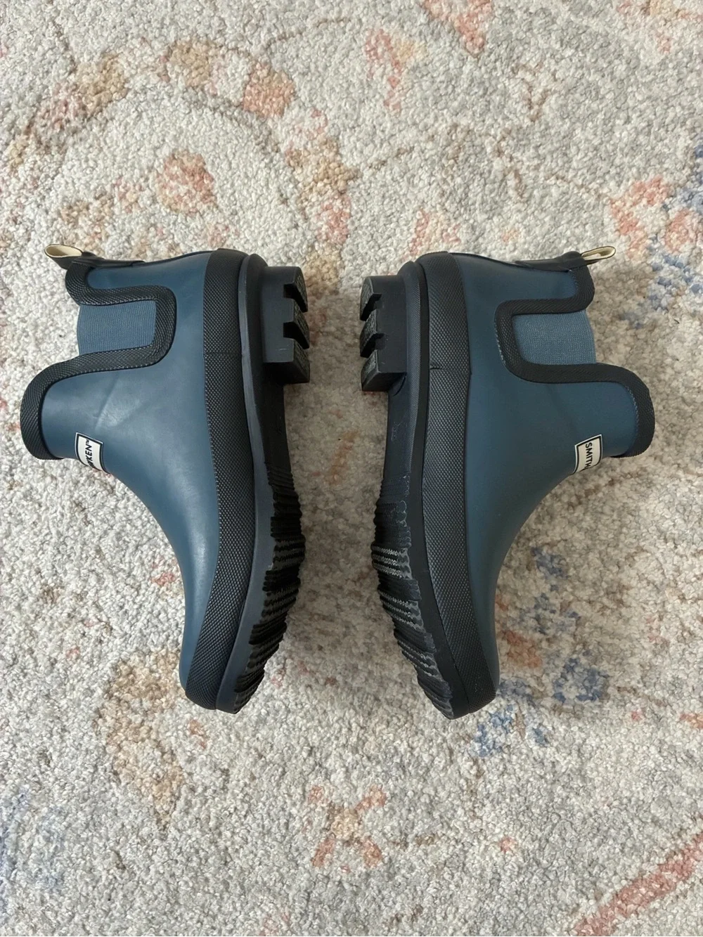Smith & Hawken Waterproof Chelsea Rain Boots Blue -Size 8